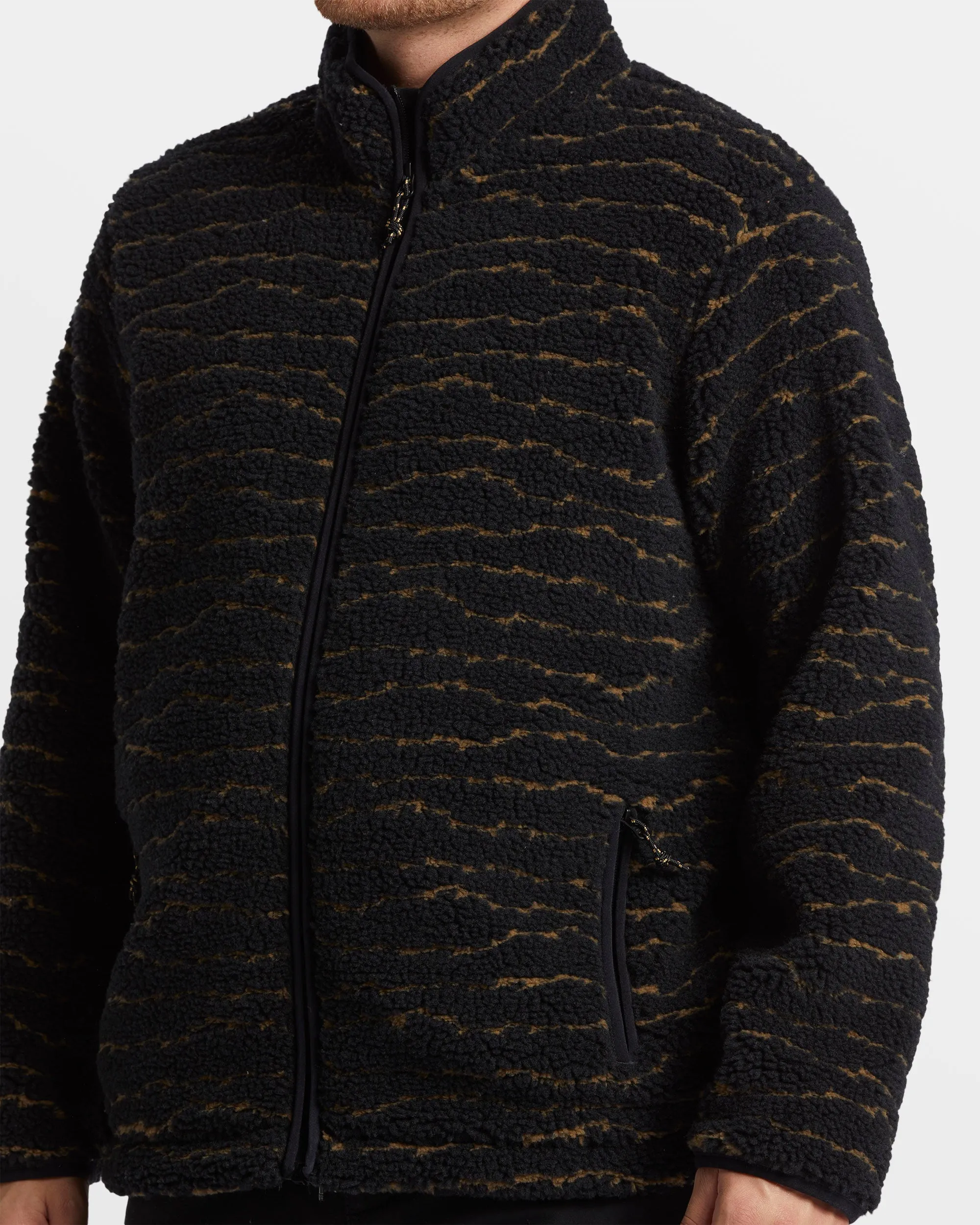 Boundary Switchback Full Zip Sherpa Fleece - Black Multi sold by Billabong product image thumbnail 3