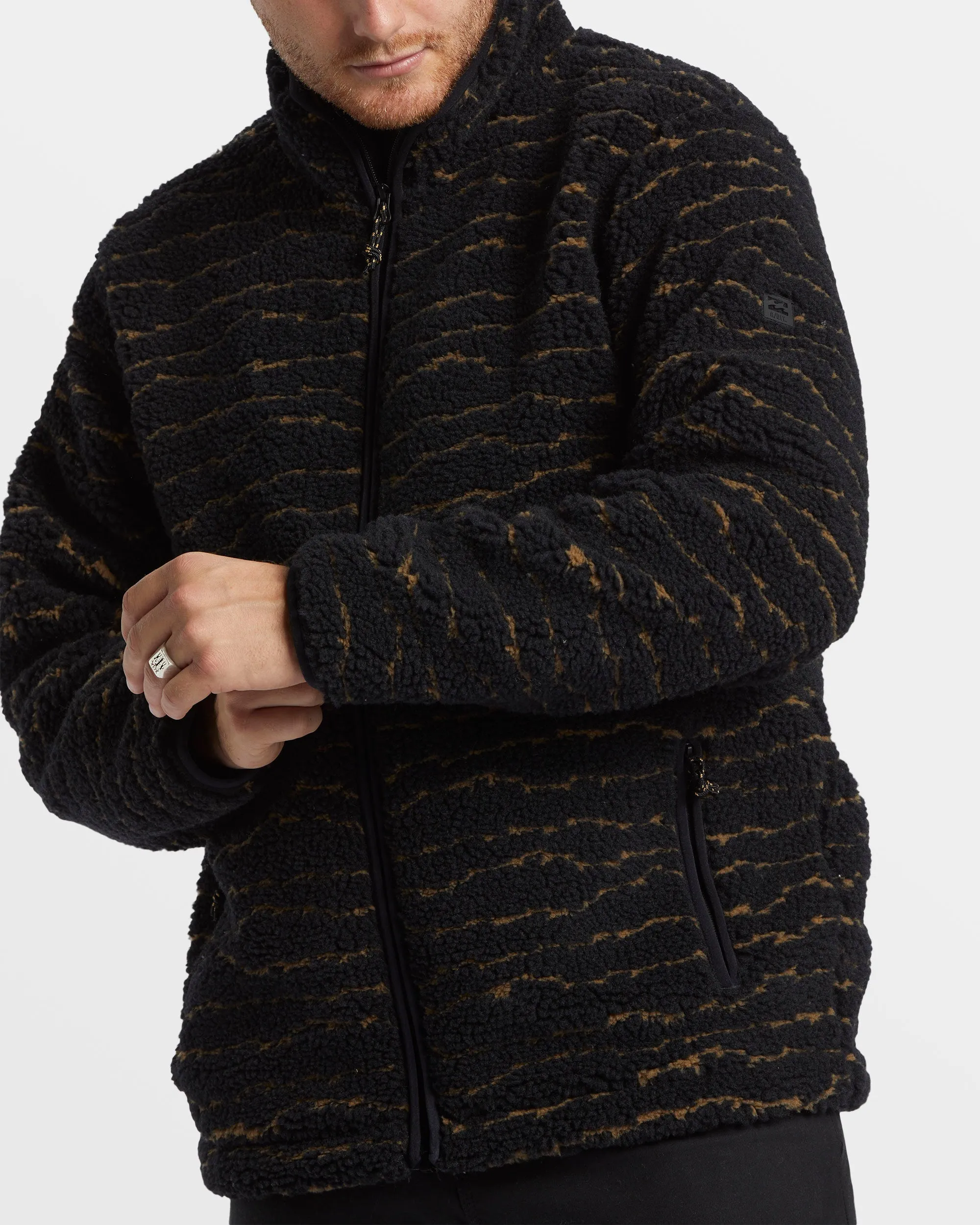 Boundary Switchback Full Zip Sherpa Fleece - Black Multi sold by Billabong product image thumbnail 4