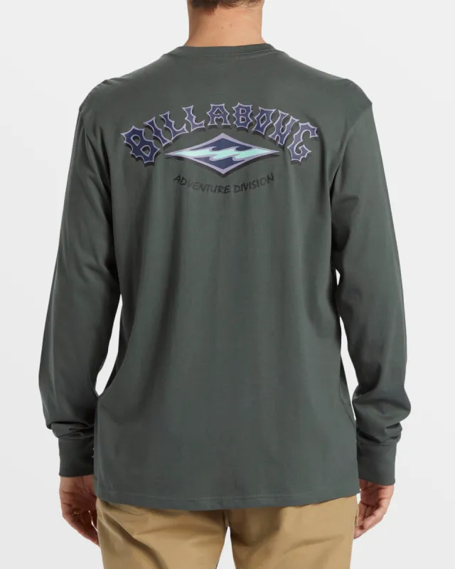 A/Div Arch Long Sleeve T-Shirt - Slate Green sold by Billabong