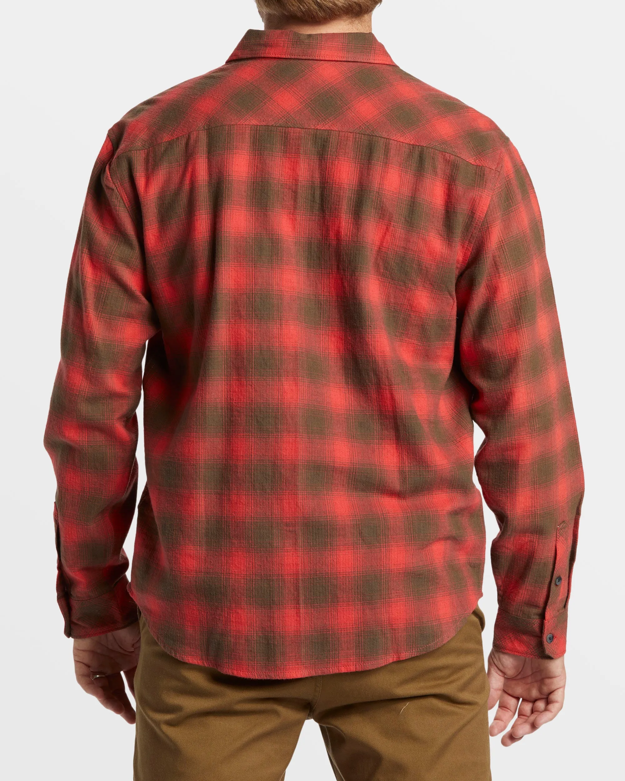 Coastline Long Sleeve Flannel Shirt - Red sold by Billabong product image thumbnail 2