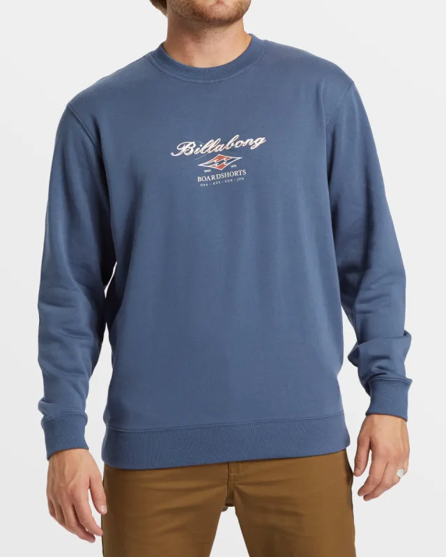 Short Sands Crew Sweatshirt - Slate Blue sold by Billabong