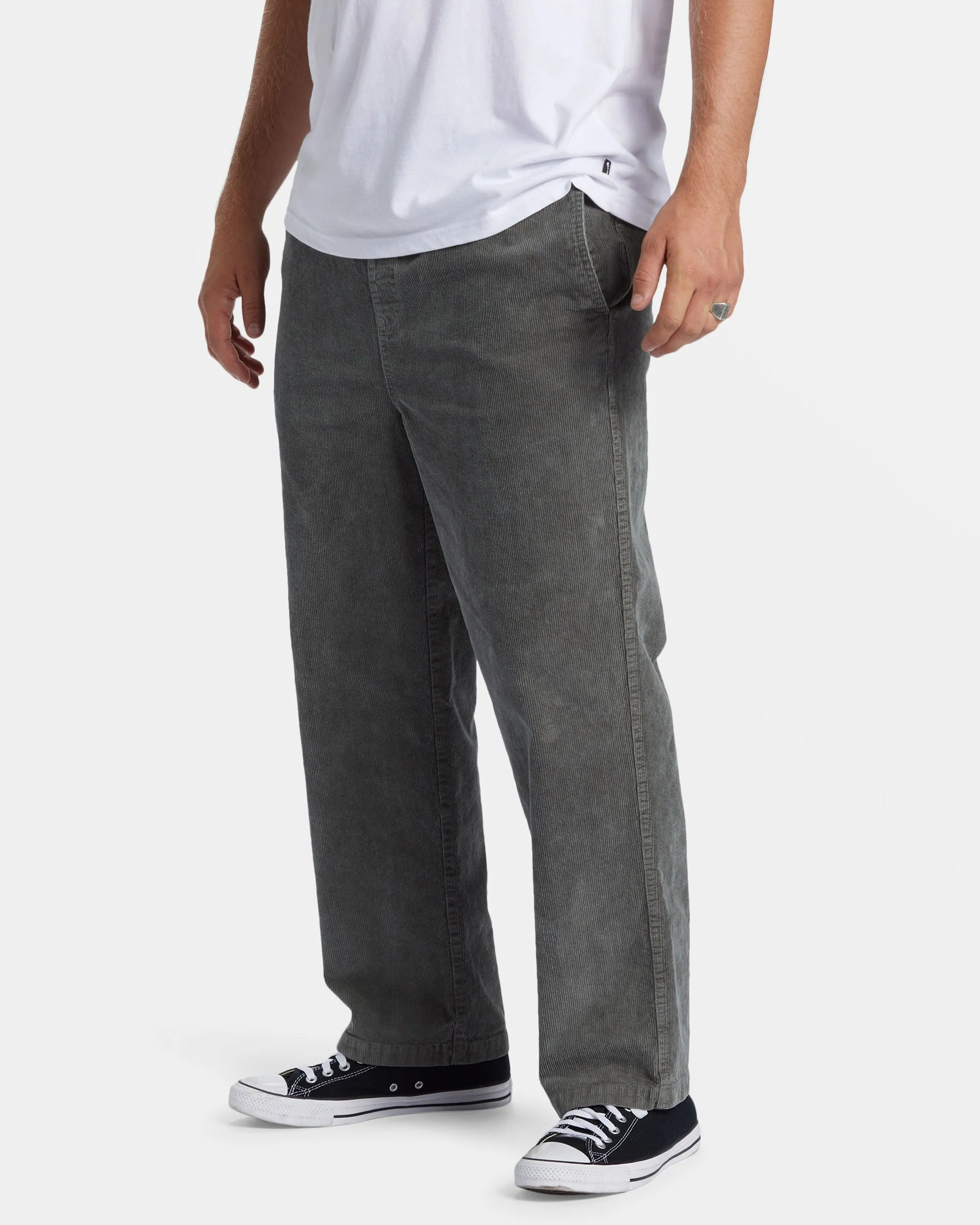 Larry Elastic Waist Corduroy Pants - Slate Green sold by Billabong product image thumbnail 3
