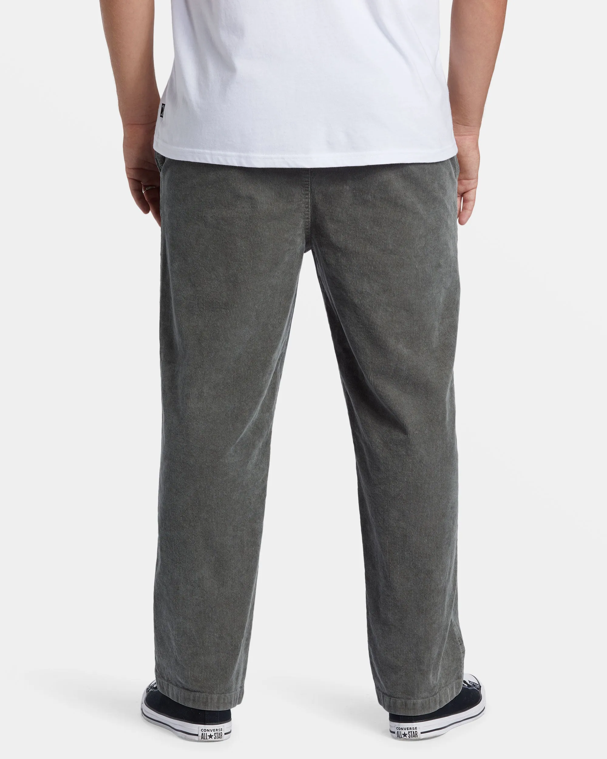 Larry Elastic Waist Corduroy Pants - Slate Green sold by Billabong product image thumbnail 2