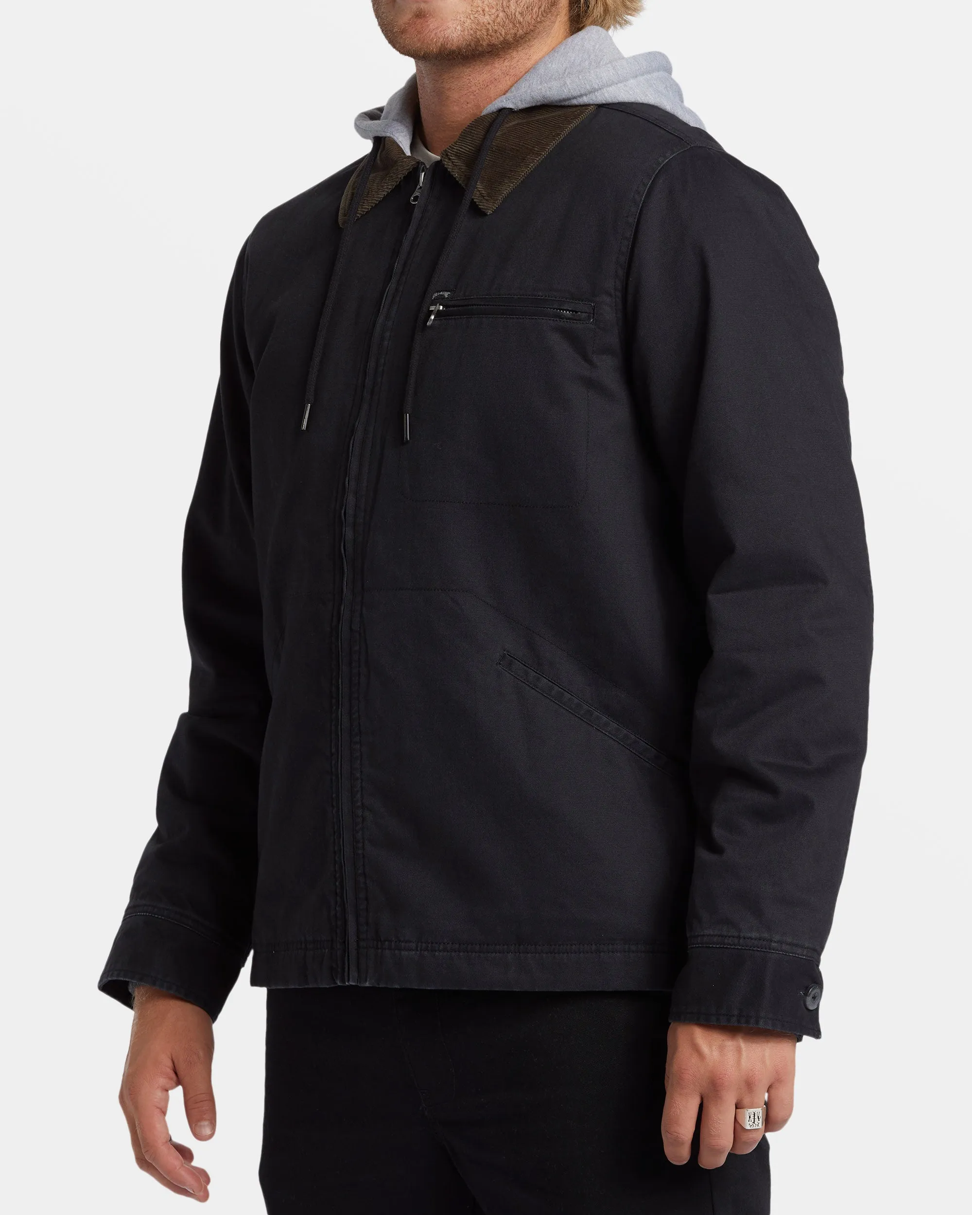 Barlow Hooded Jacket - Washed Black sold by Billabong product image thumbnail 3