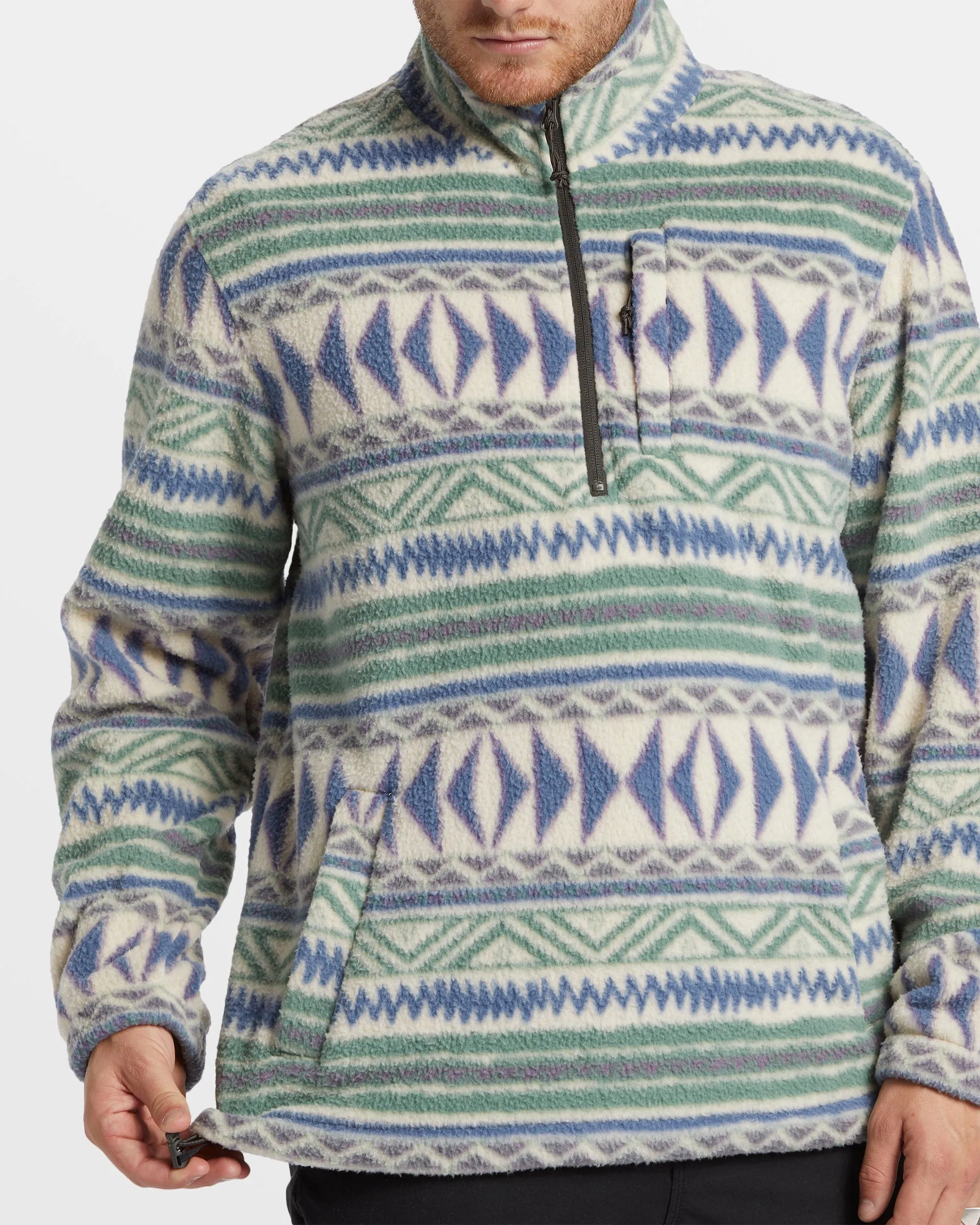 Boundary Half-Zip Mock Neck Fleece - Chino sold by Billabong product image thumbnail 5