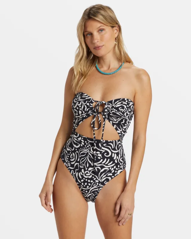 La Isla Andy One Piece Swimsuit - Black Pebble sold by Billabong