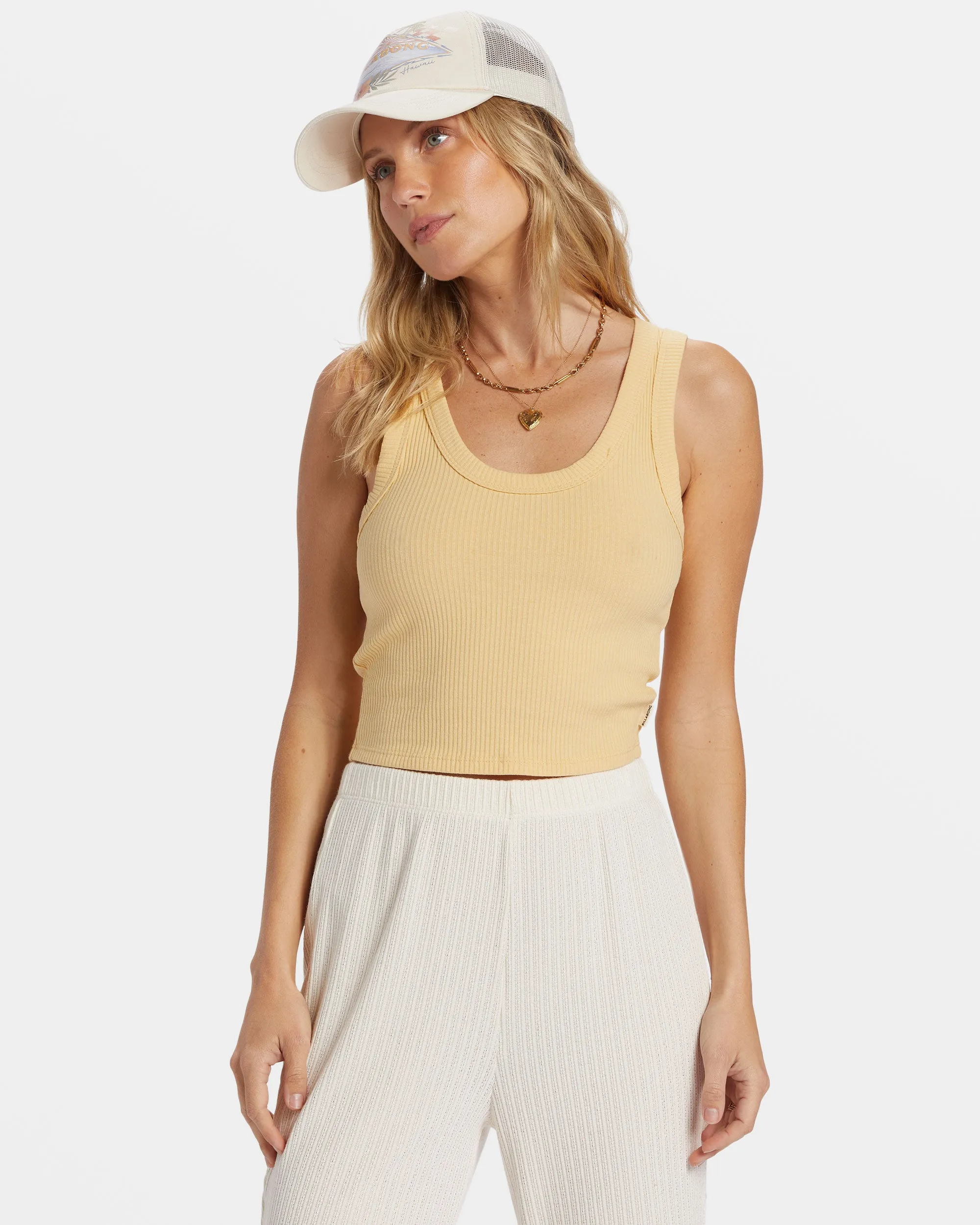 Rerun Tank Top - Pale Yellow sold by Billabong