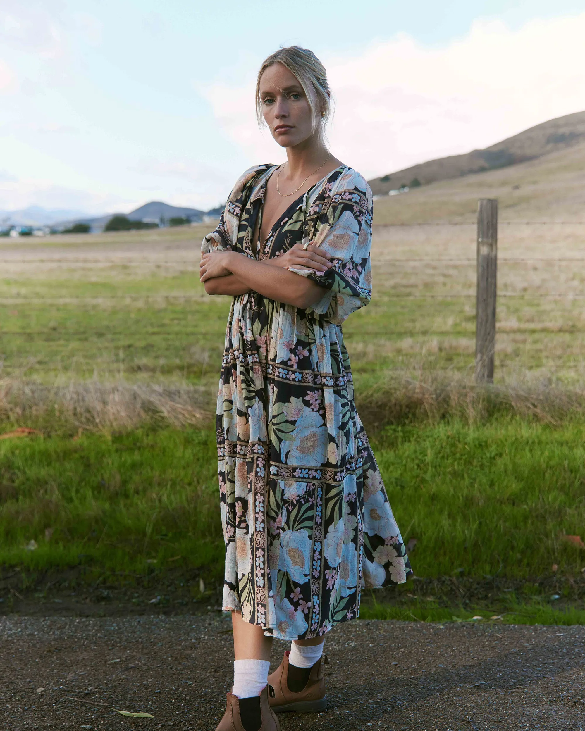 Lost Cove Midi Dress - Black Sands sold by Billabong