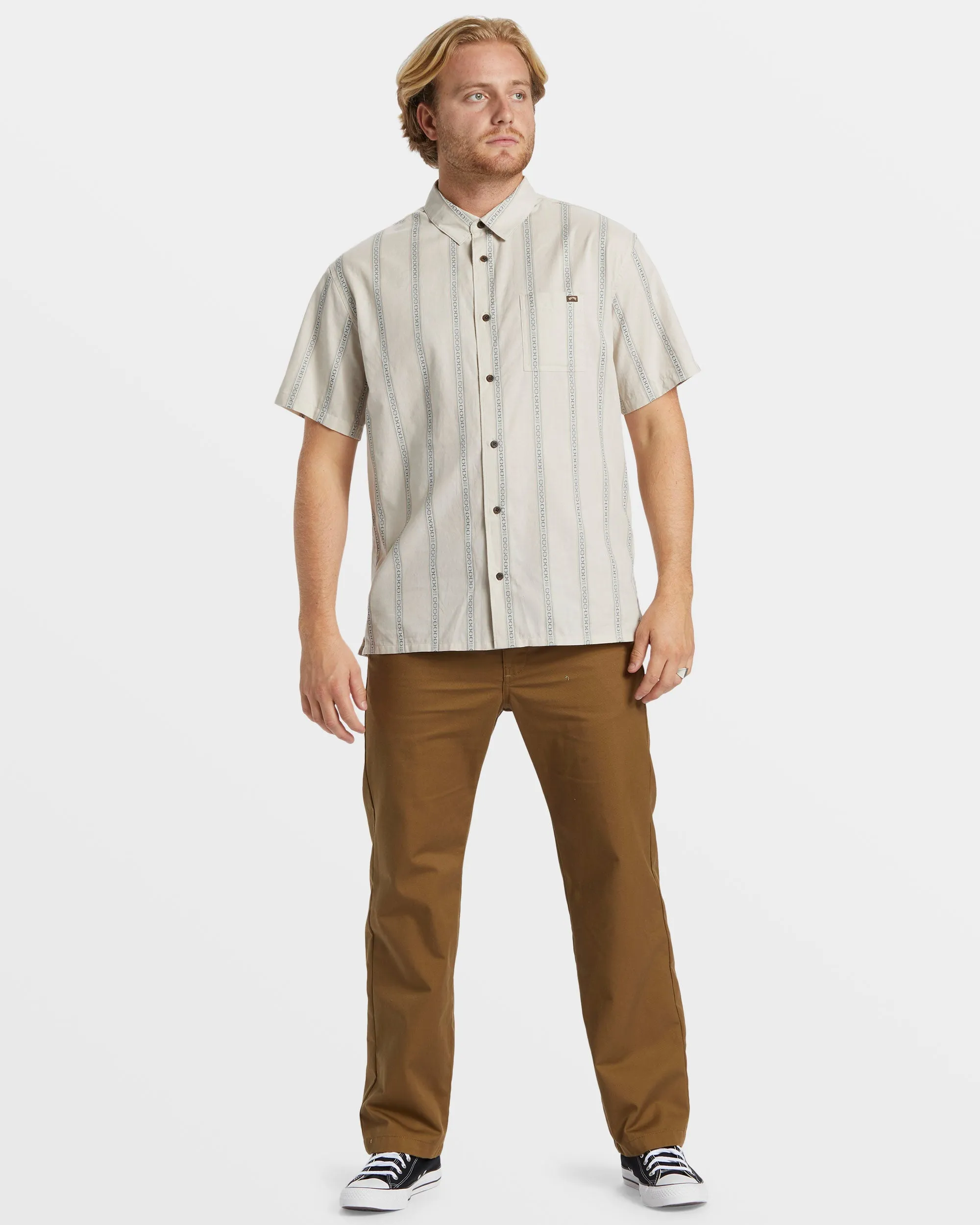 Sundays Jacquard Short Sleeve Shirt - Chino sold by Billabong product image thumbnail 5