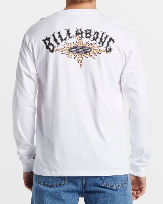 Theme Arch Long Sleeve T-Shirt - White sold by Billabong