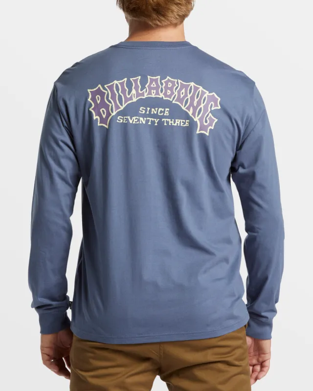 Theme Arch Long Sleeve T-Shirt - Slate Blue sold by Billabong