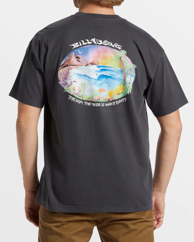 Mystics OG Wave Washed T-Shirt - Washed Black made by Billabong