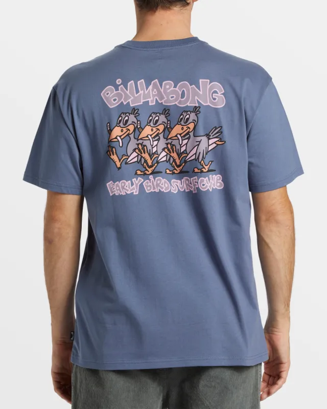 Early Birds T-Shirt - Slate Blue made by Billabong