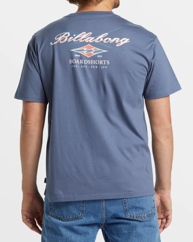 Crossboards T-Shirt - Slate Blue sold by Billabong