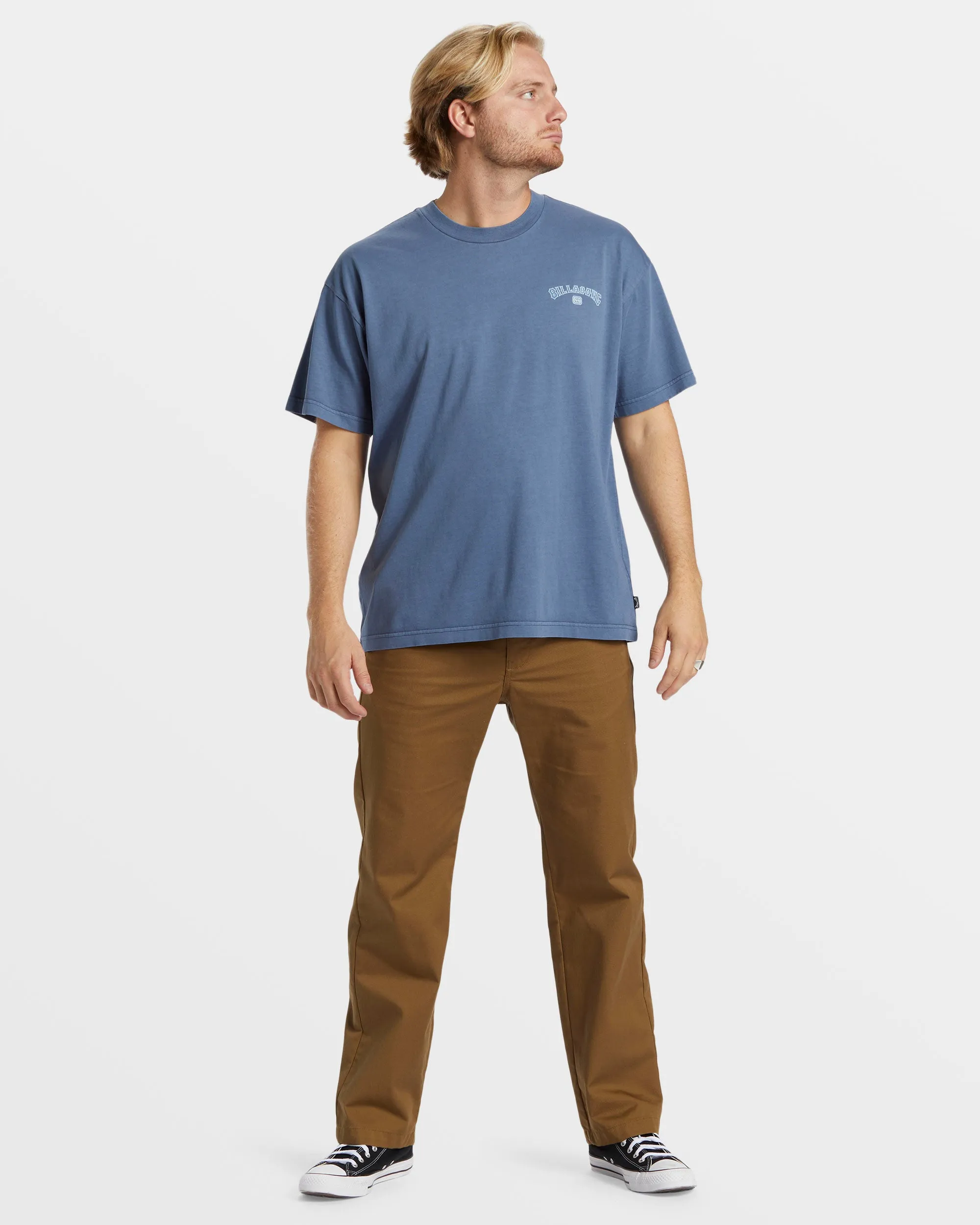 Arch Wave OG Wave Washed T-Shirt - Slate Blue sold by Billabong product image thumbnail 4