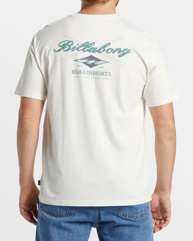 Crossboards T-Shirt - Off White sold by Billabong