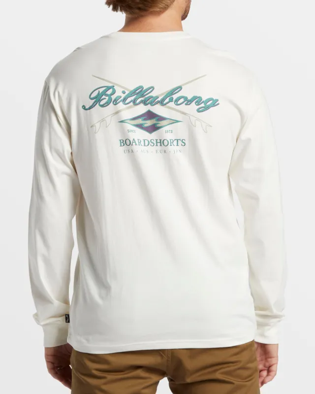 Crossboards Long Sleeve T-Shirt - Off White sold by Billabong