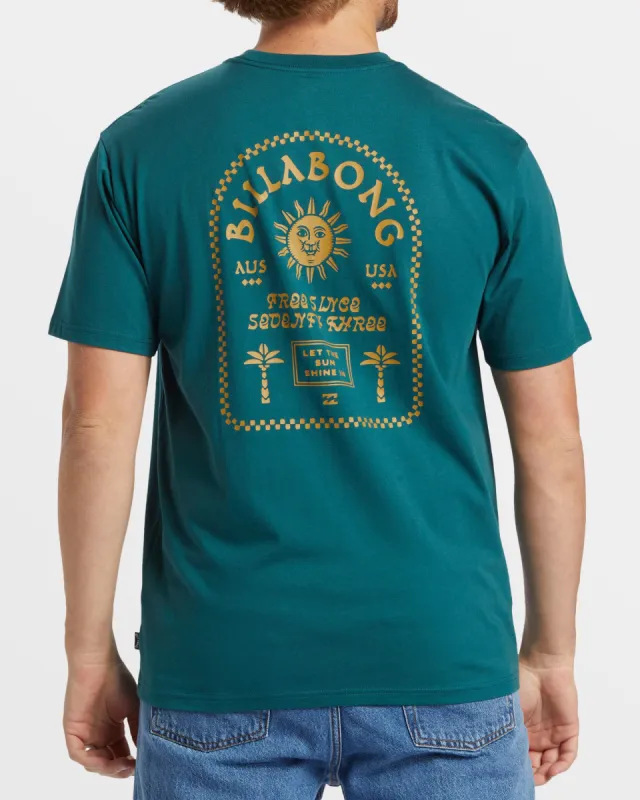 Portal T-Shirt - Real Teal made by Billabong