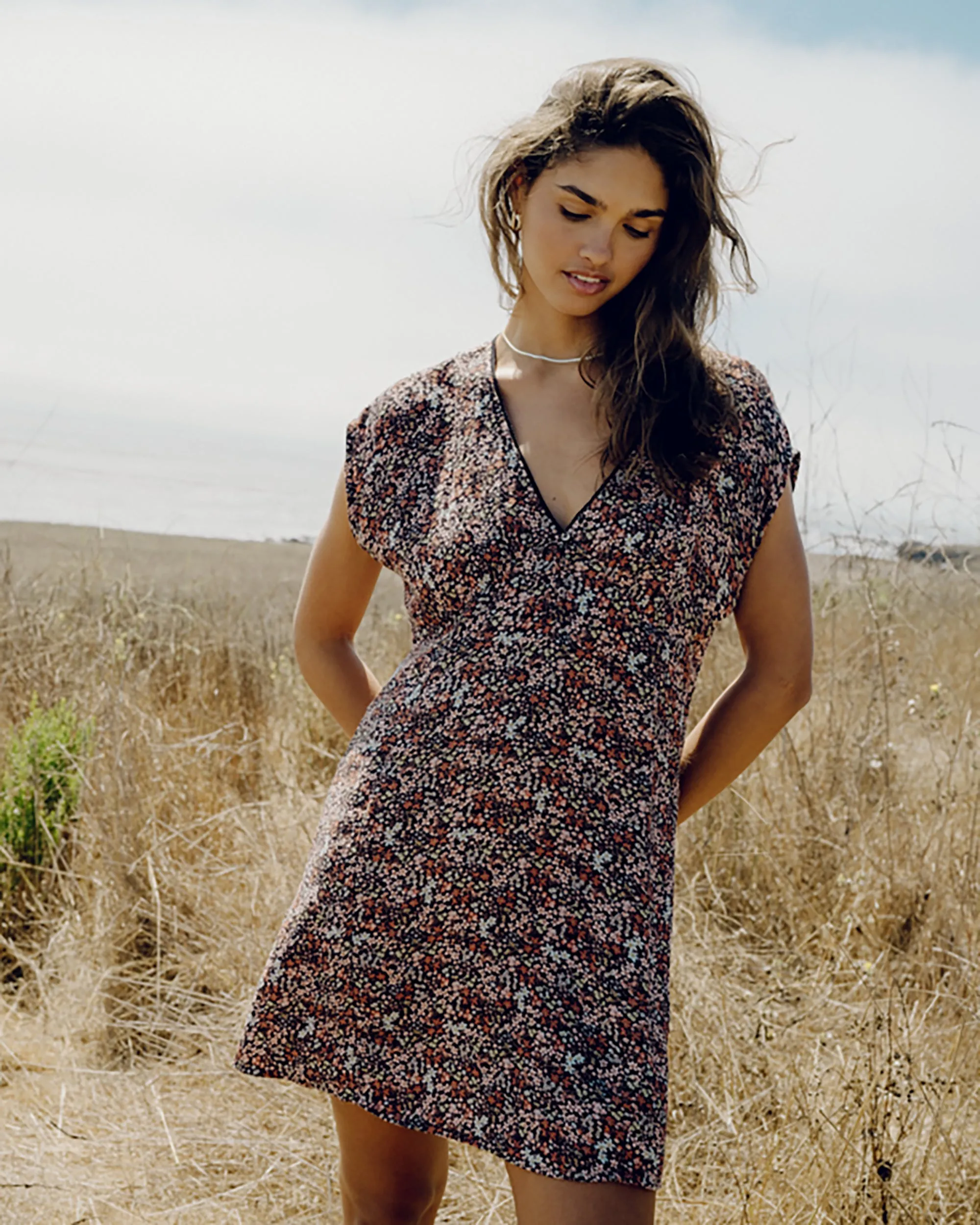 Bright Skies Mini Dress - Black Sands sold by Billabong