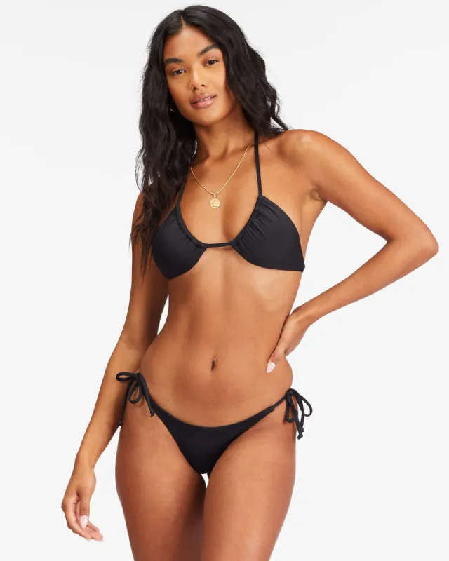 Sol Searcher Multi-Way Triangle Bikini Top - Black Pebble sold by Billabong
