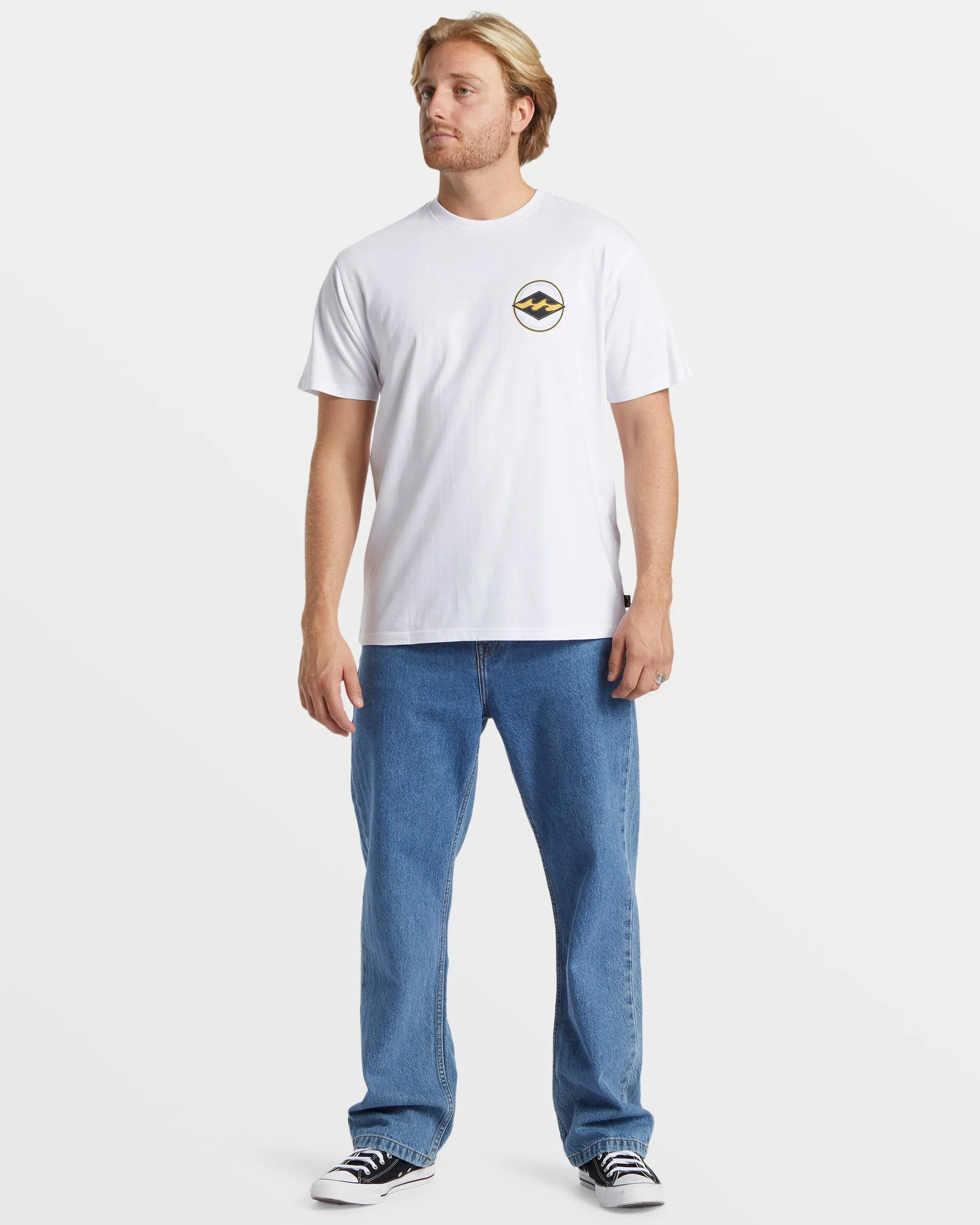 Rotor Diamond T-Shirt - White sold by Billabong product image thumbnail 5