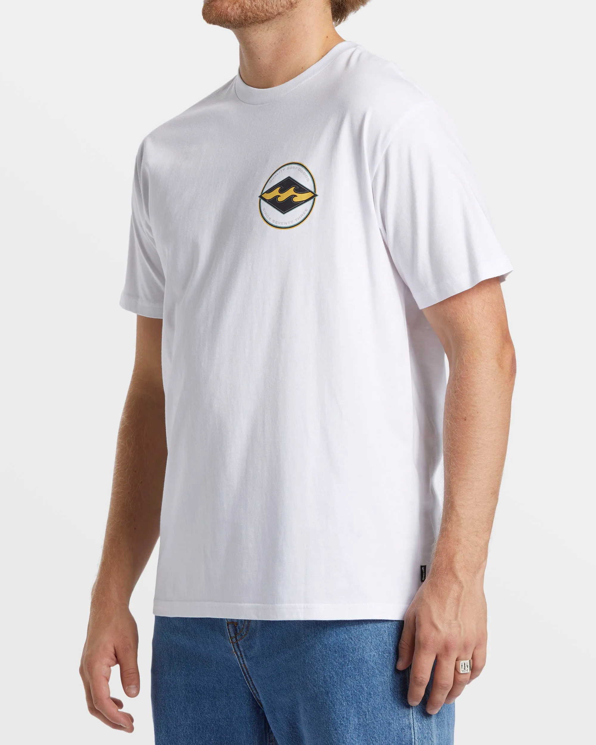 Rotor Diamond T-Shirt - White sold by Billabong product image thumbnail 3