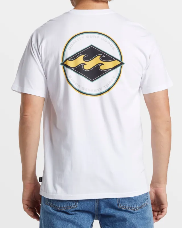 Rotor Diamond T-Shirt - White made by Billabong
