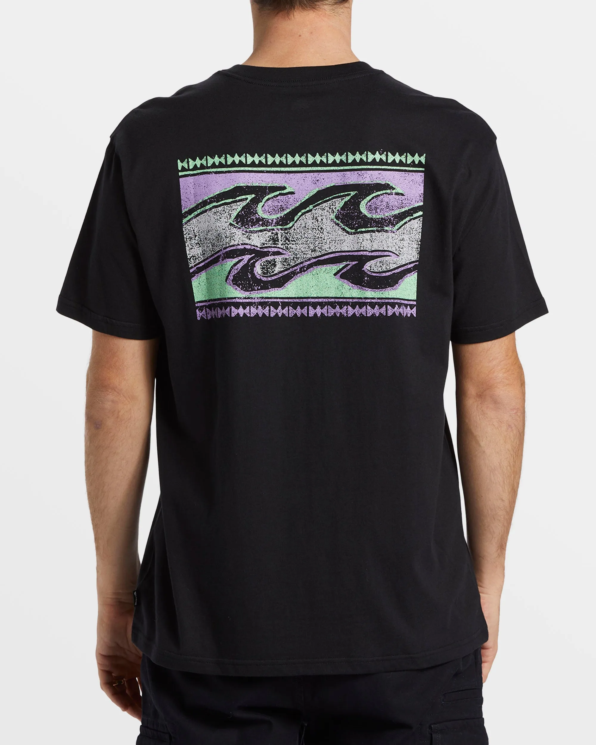 Crayon Wave T-Shirt - Black sold by Billabong