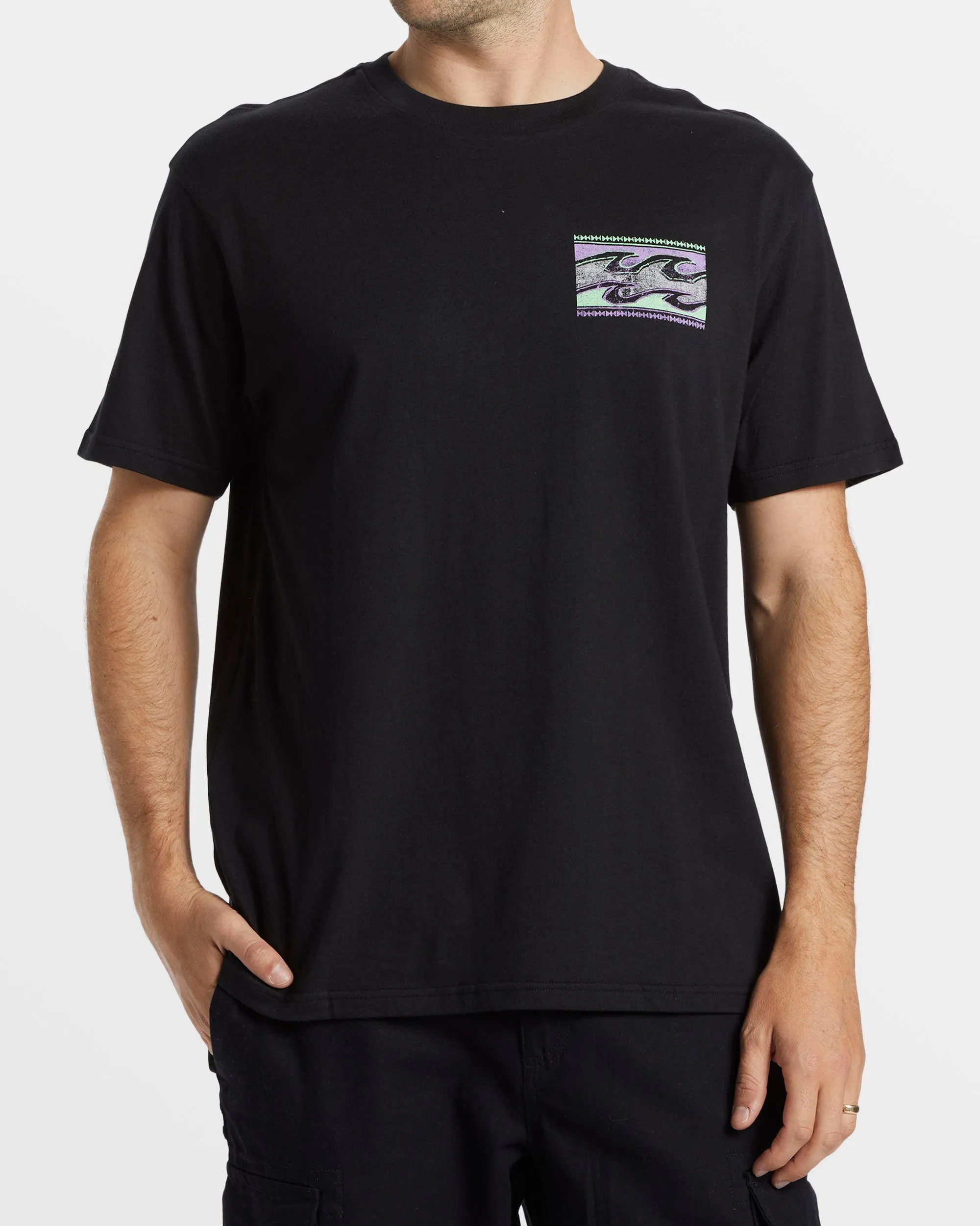 Crayon Wave T-Shirt - Black sold by Billabong product image thumbnail 2