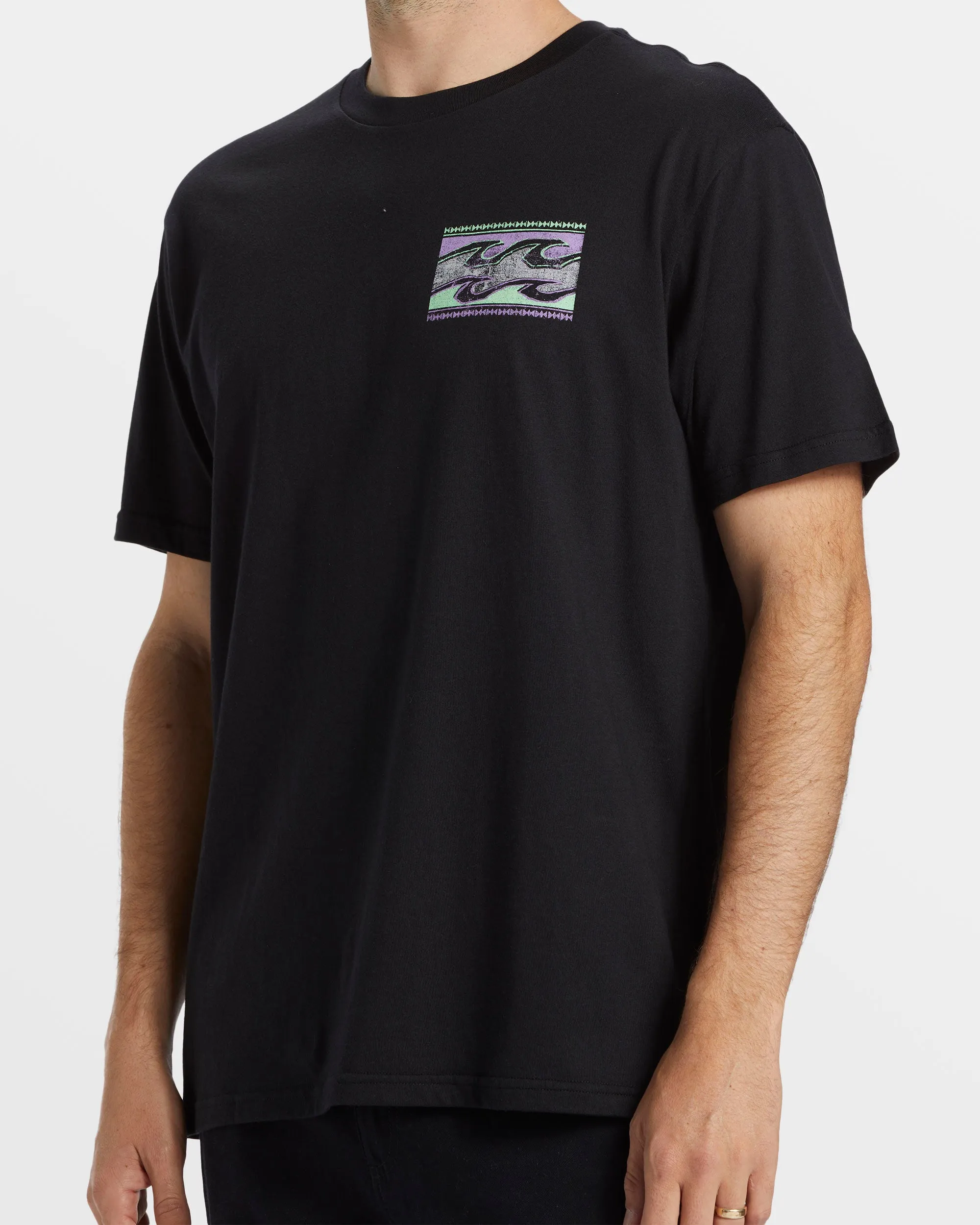 Crayon Wave T-Shirt - Black sold by Billabong product image thumbnail 4
