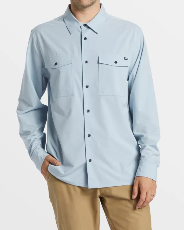 Surftrek Long Sleeve Shirt - Smoke Blue sold by Billabong