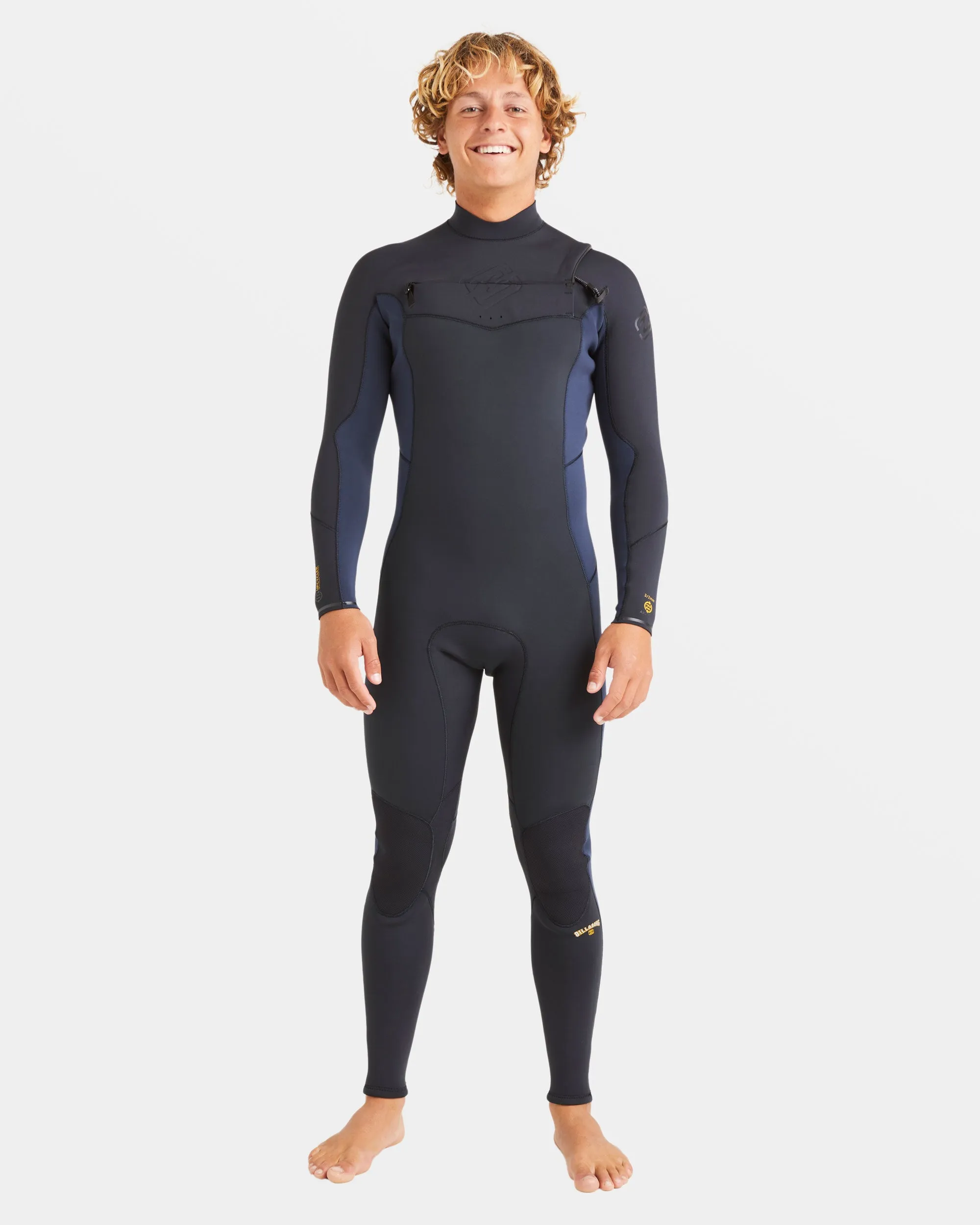 3/2mm Absolute Natural Upcycler Chest Zip Wetsuit - Dark Navy sold by Billabong