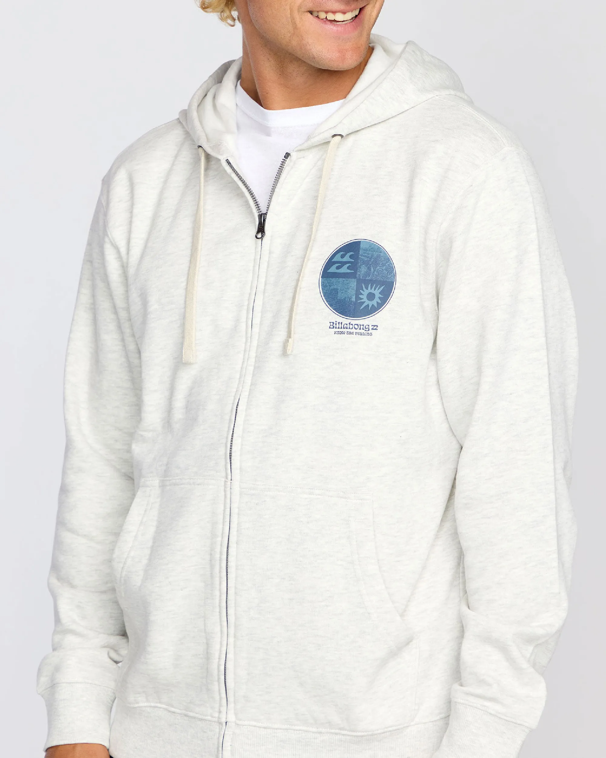 Twin Fins Zip Hoodie - Oatmeal Heather sold by Billabong product image thumbnail 4