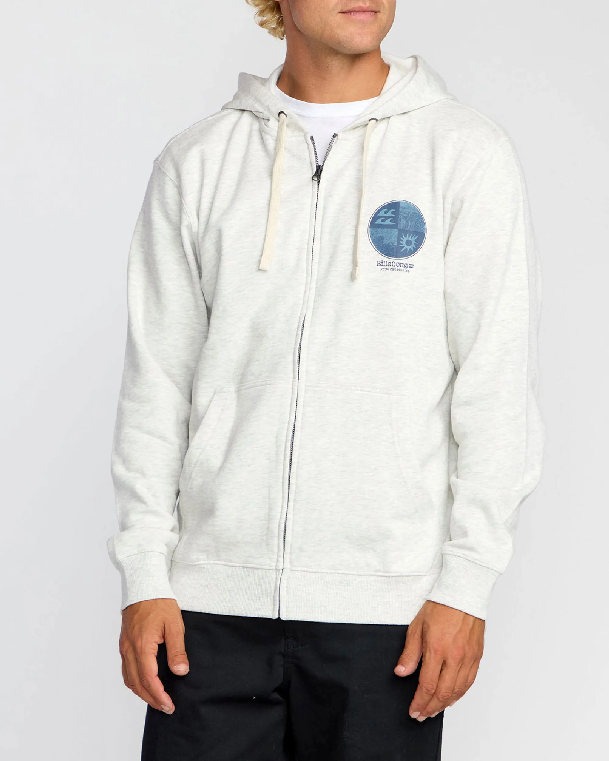 Twin Fins Zip Hoodie - Oatmeal Heather sold by Billabong product image thumbnail 2
