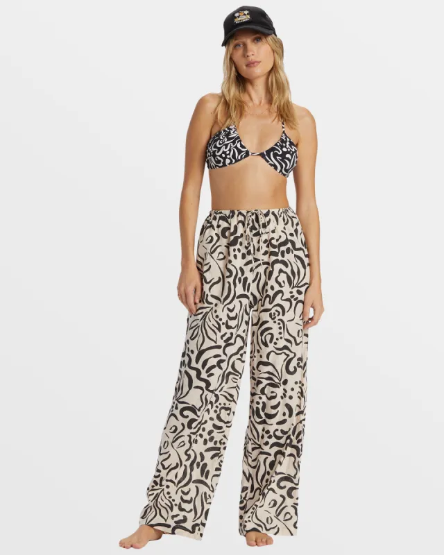 Sunny Daze Elastic Waist Pants - Dove sold by Billabong