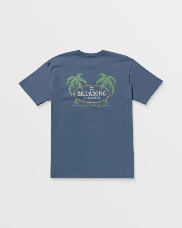 Beach Club Hawaii Premium T-Shirt - Washed Slate sold by Billabong
