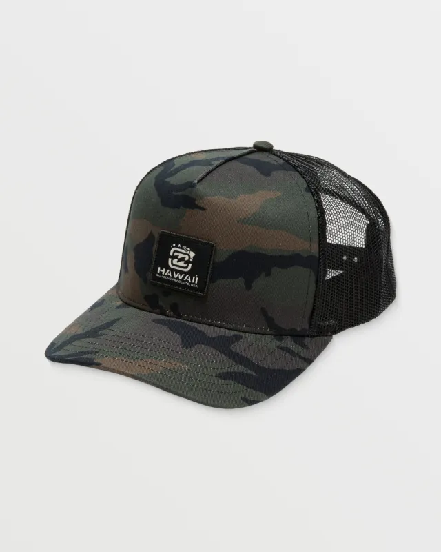 Bracket Hawaii Trucker Hat - Camo sold by Billabong