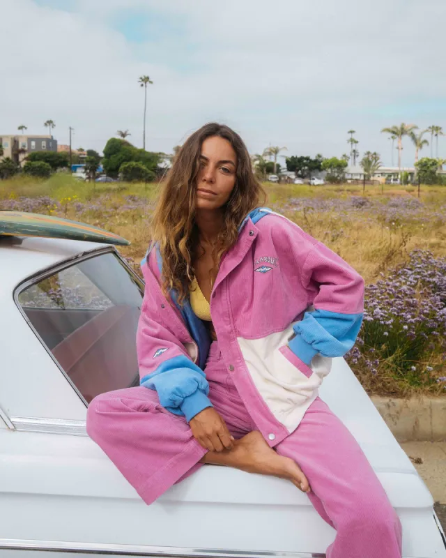 Set The Tone Hooded Corduroy Jacket - Multi sold by Billabong