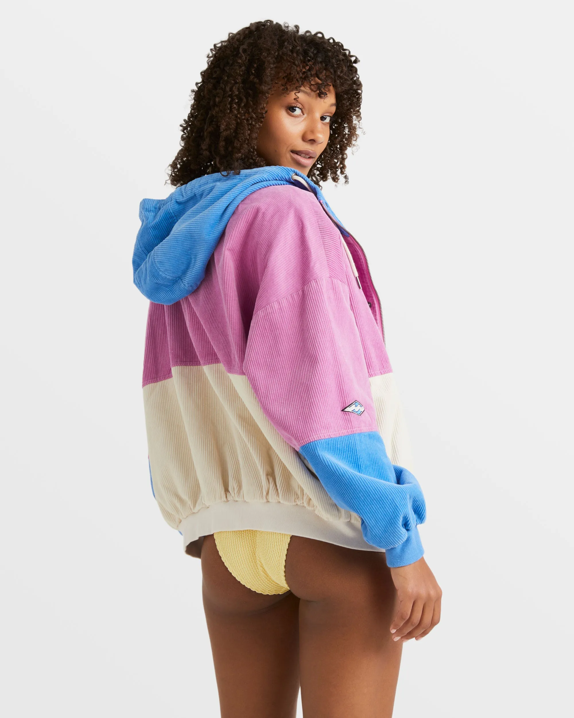Set The Tone Hooded Corduroy Jacket - Multi sold by Billabong product image thumbnail 3