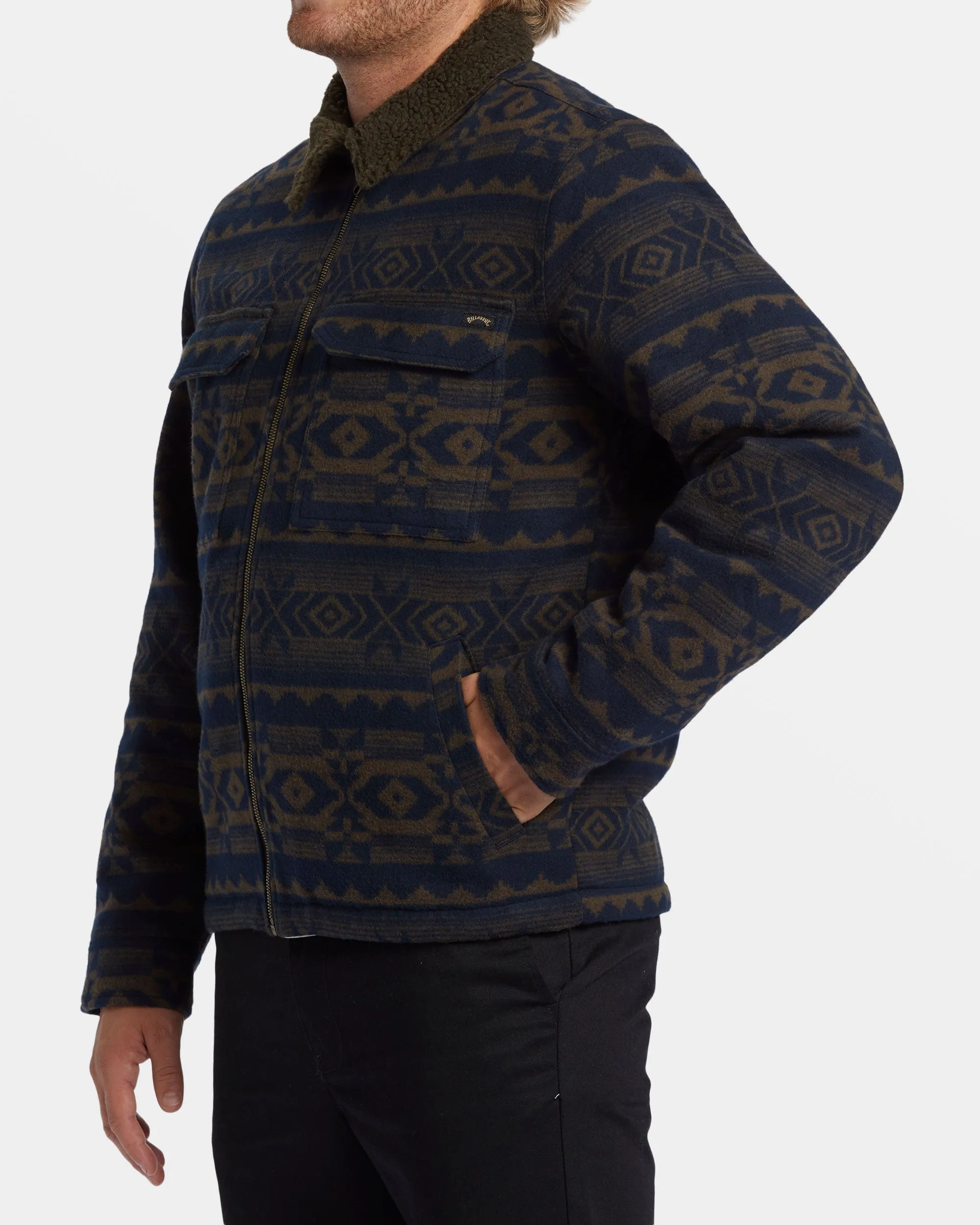 Barlow Sherpa Lined Jacket - Dark Brown sold by Billabong product image thumbnail 3