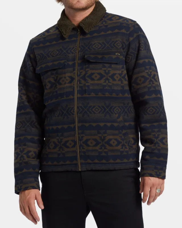 Barlow Sherpa Lined Jacket - Dark Brown made by Billabong