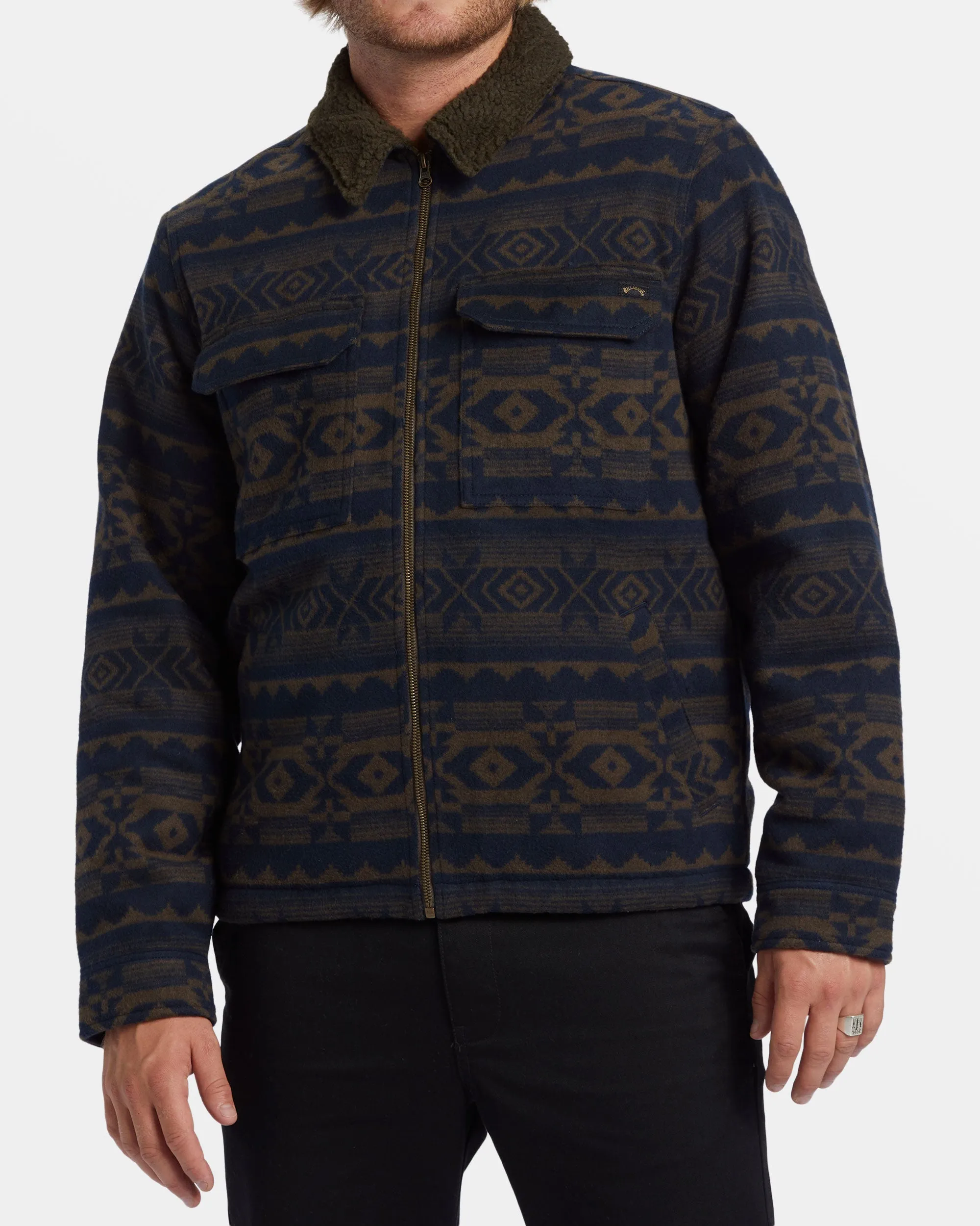 Barlow Sherpa Lined Jacket - Dark Brown sold by Billabong