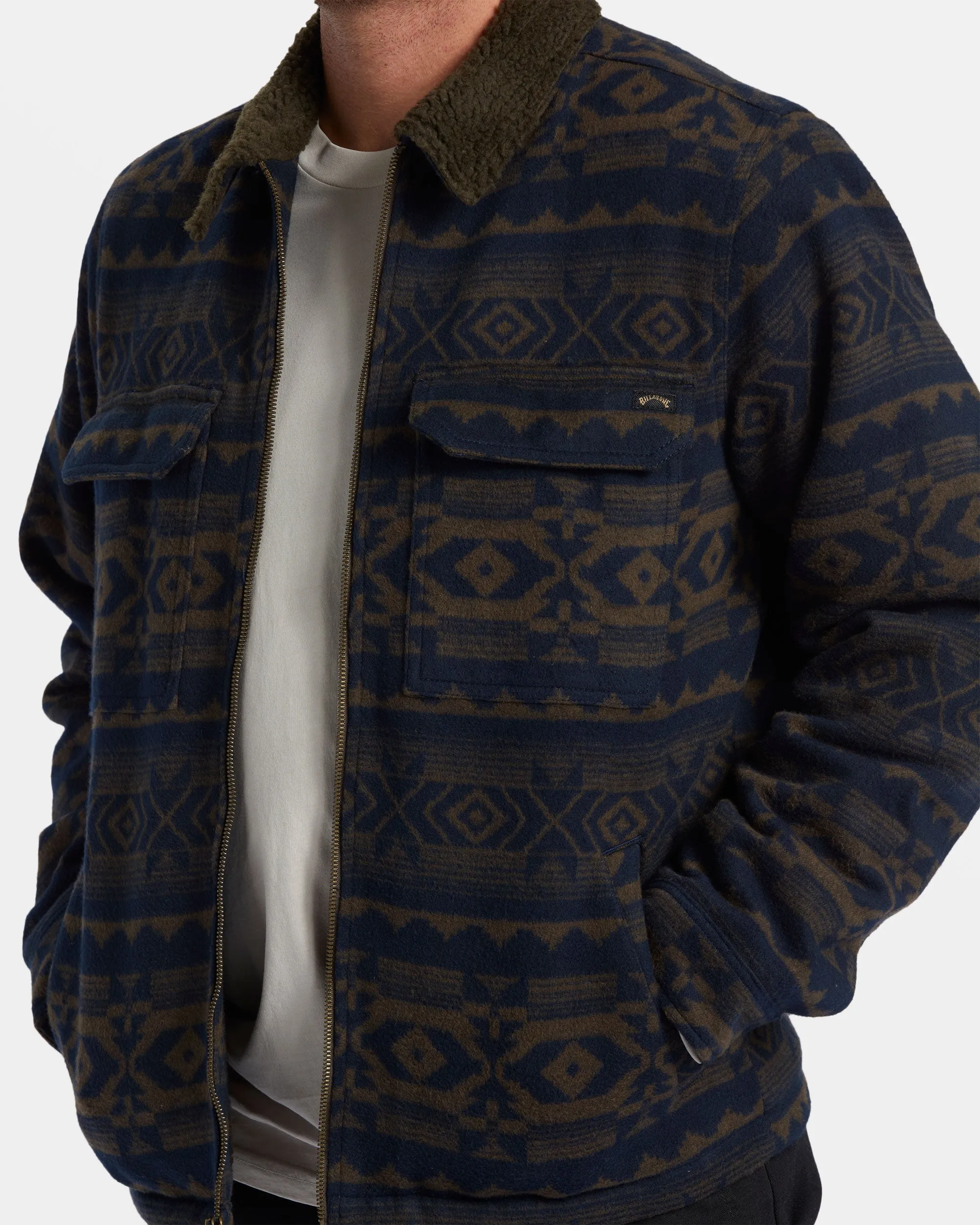 Barlow Sherpa Lined Jacket - Dark Brown sold by Billabong product image thumbnail 4