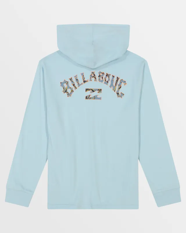 Little Boys Arch Fill Hoodie - Coastal Blue sold by Billabong