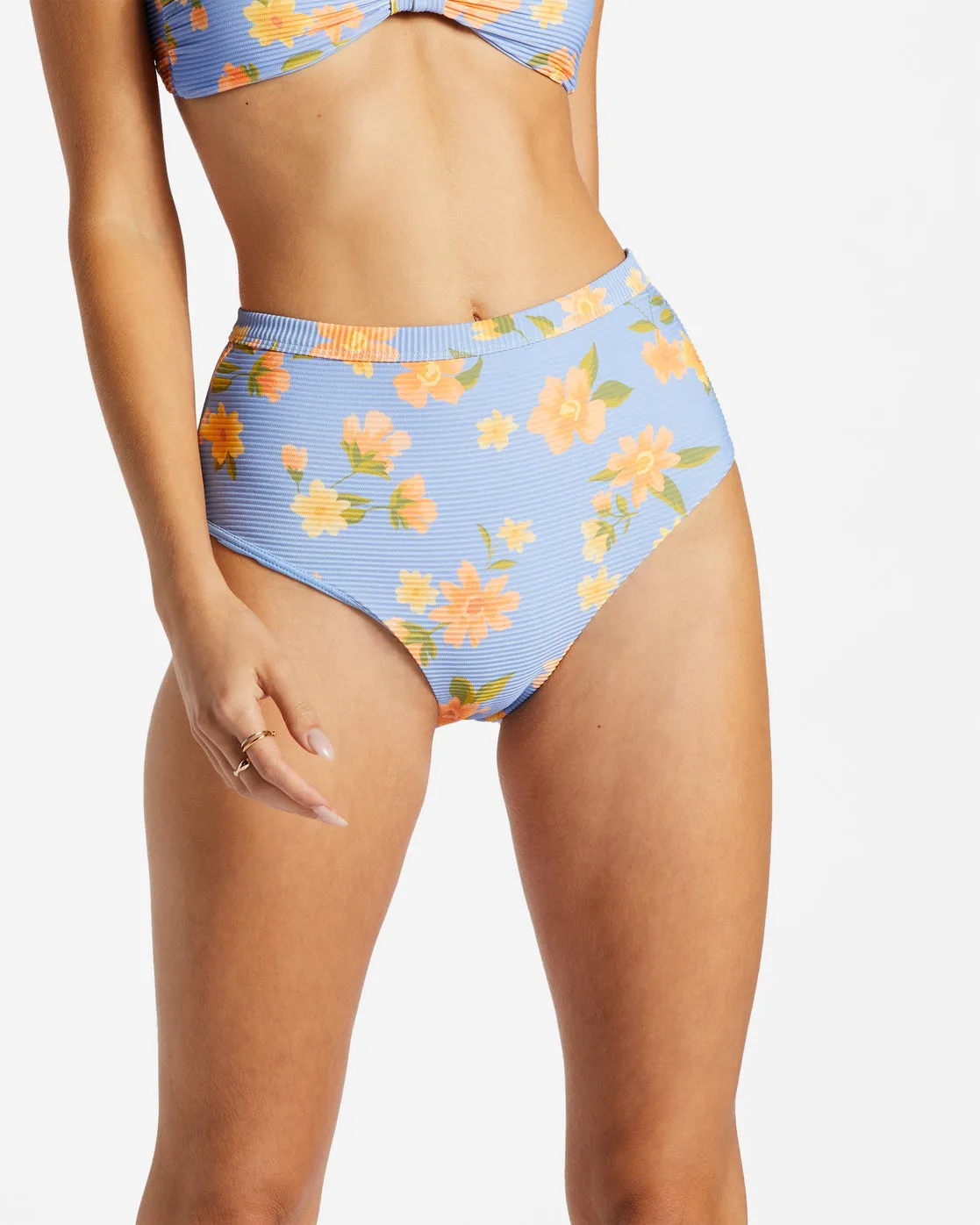 Lazy Days Tanlines Hi Retro High Waist Bikini Bottoms - Outta The Blue sold by Billabong product image thumbnail 5