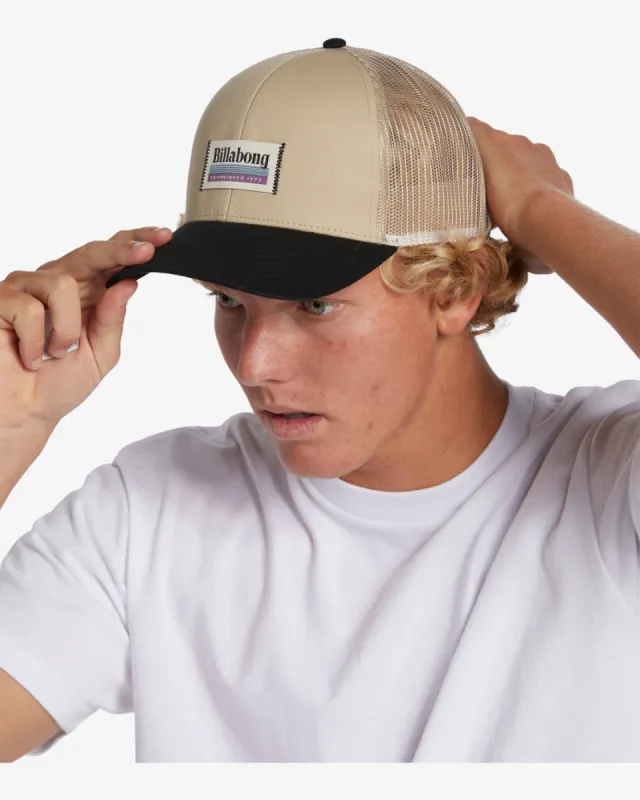 Walled Trucker Hat - Taupe sold by Billabong