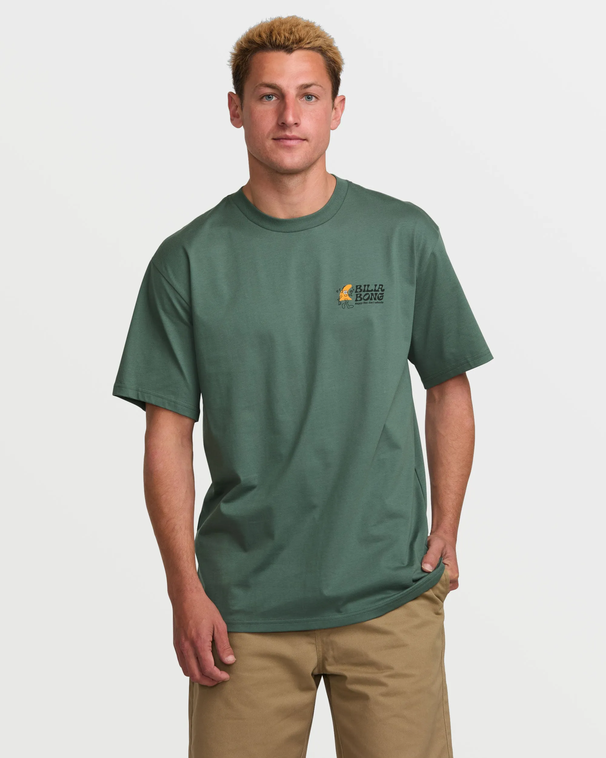 Happy Fins Regular Short Sleeve Tee - Dark Slate sold by Billabong product image thumbnail 2