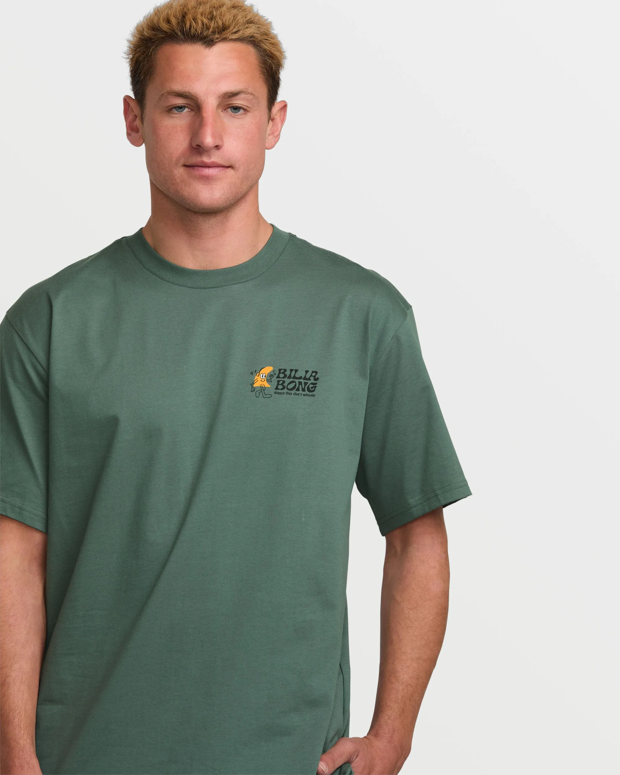 Happy Fins Regular Short Sleeve Tee - Dark Slate sold by Billabong product image thumbnail 4