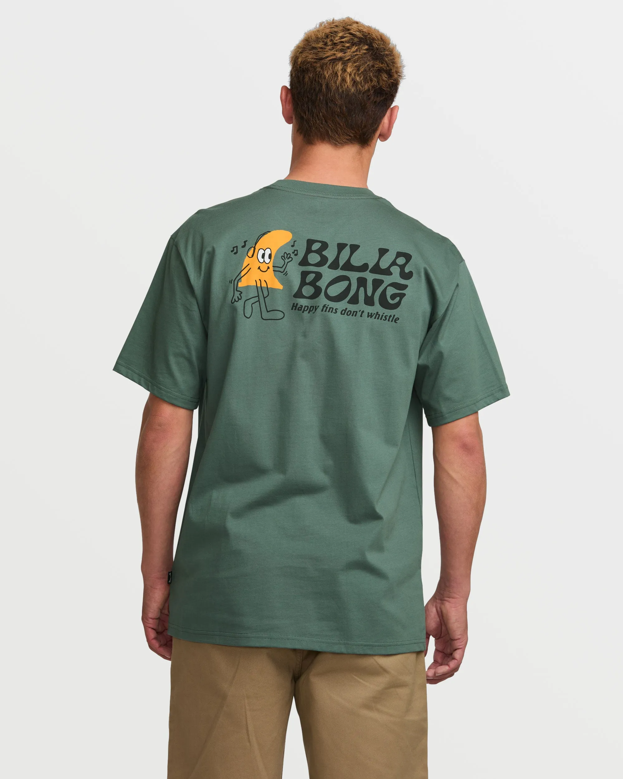 Happy Fins Regular Short Sleeve Tee - Dark Slate sold by Billabong