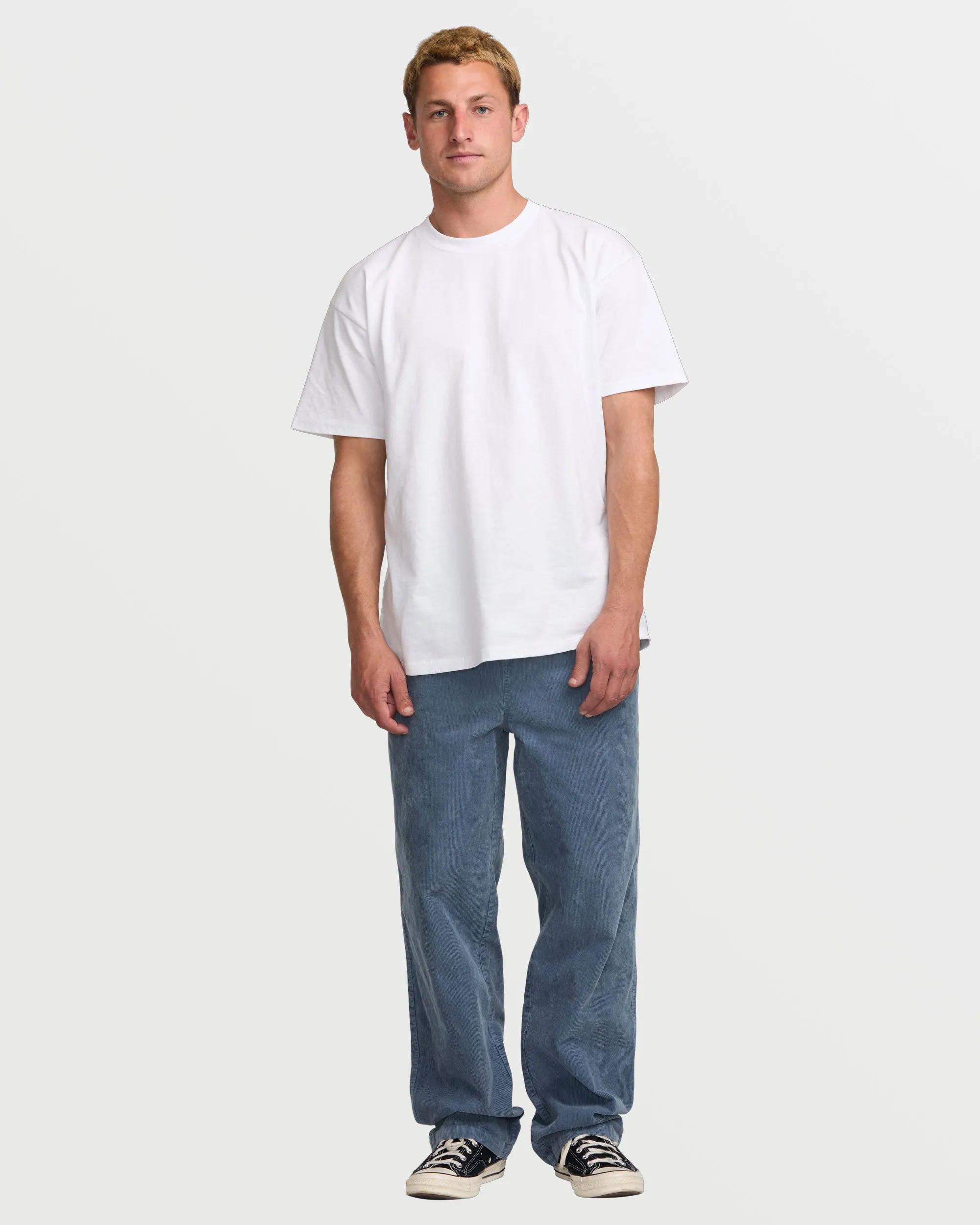 Larry Elastic Waist Corduroy Pants - Slate Blue - Slate Blue sold by Billabong product image thumbnail 5
